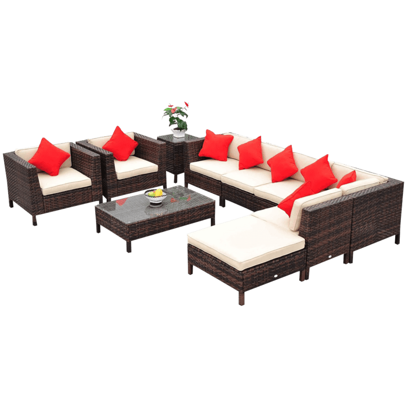 Havemøbel sæt, med sofa og stole